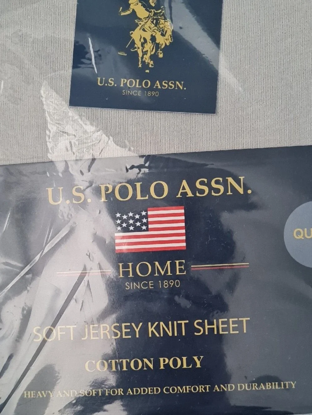 U.S. Polo Assn. Soft Jersey Knit Sheet Set – Gray